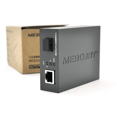 Медиаконвертор Mercury MCG11B-3 В (IC+175), 1550 WDM, 10M/100M/1000M, (0 +70°C), 20km + блок живлення 5V 2A + перехідник Q10