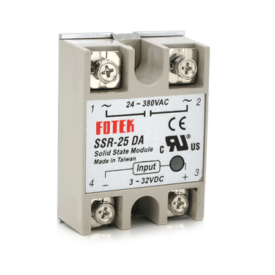 Твердотільні реле Fotek SSR-25DA 25А 24-380В AC