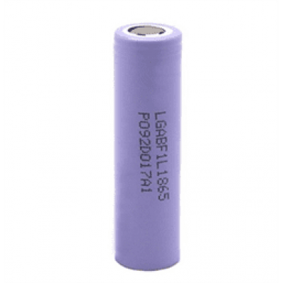 Акумулятор 18650 Li-Ion LG INR18650 F1L, 3350mAh, 4.875A, 4.2/3.7/2.5V цена за штуку, Purple, 2 шт. в упаковці, ціна за 1 шт