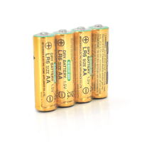 Батарейка лужна MITSUBISHI 1.5V AA / LR6, 4S shrink pack, 200pcs / ctn