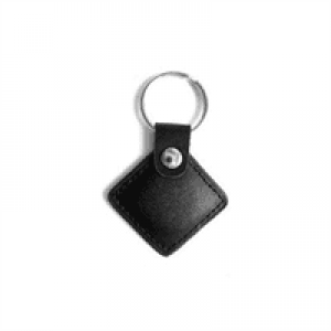 Безконтактний брелок IC MIFARE 13,56 МГц(MF-Leather ) у шкіряному чохлі, колір чорний