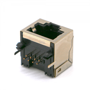 Гніздо RJ45 екранований з інтерфейсом 8P8C під пайку, роз'єм 16H, Silver