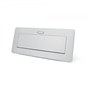 Розетка для підлоги висувна із заземленням J29L, дві розетки + 2 * USB, Input: AC 100-250V 16A, Silver