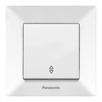 Вимикач Panasonic Arkedia Slim одноклавішний прохідний, білий
