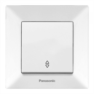 Вимикач Panasonic Arkedia Slim одноклавішний прохідний, білий