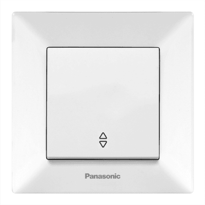 Вимикач Panasonic Arkedia Slim одноклавішний прохідний, білий