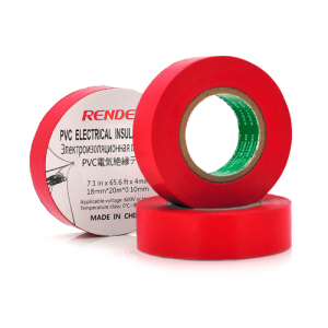 Ізолента RENDER 0,19 мм * 16 мм * 7 м (червона), temp:-10 +80 ° С, 2000V, розтяж-180%, міцність 20Н / см, Агдезія 0,42 кг / 25мм, 10 шт. в уп. ціна за упак.