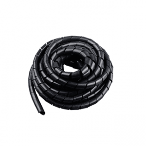 Спіральний кабельний організатор діаметр, 8mm, довжина 12m, Black