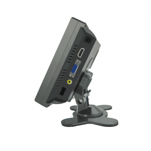 Автомобільний РК-монітор 7"(16：9), AV/VGA/HDMI роз'єми, 1024*600ips, 12-24V, BOX