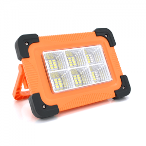 Переносний ліхтар-прожектор Leovin LE-068+Solar (30W), 36 LED(SMD), 4 режими, вбудований акумулятор, заряд від 5V, USB вихід,Box
