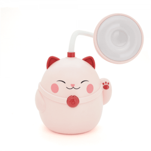 Гнучка настільна лампа PINK CAT з органайзером СS-290-2, 2 режими, 4,2V 600mAh. 3 години роботи, 42см, 200гр, Box