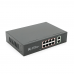 POE комутатор гігабітний Merlion 8 POE 10/100/1000 + 2 RJ45 10/100/1000 вбудований блок живлення 52V 2.3A