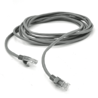Патч-корд литий RITAR, UTP, RJ45, Cat.5e, 7,5m, сірий, Cu (мідь) Q50