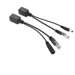 POE інжектор пасивний (пара) 802.3at (30Вт) з портами Ethernet 10 / 100Mbps, black, OEM Q50