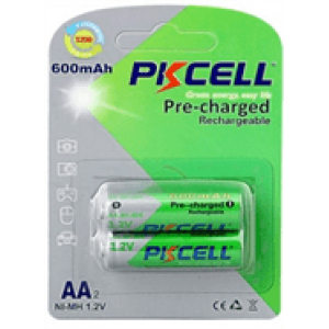 Акумулятор PKCELL 1.2V AA 600mAh NiMH Already Charged, 2 штуки в блістері ціна за блістер, Q12
