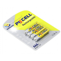 Акумулятор PKCELL 1.2V AAA 600mAh NiMH Rechargeable Battery, 4 штуки в блістері ціна за блістер, Q12