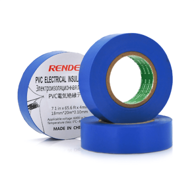 Ізолента RENDER 0,10мм*18мм*20м (синя), temp:-10 +80 ° С, 2000V, розтяж-180%, міцність 20Н / см, Агдезія 0,42 кг / 25мм, 10 шт. в уп. ціна за упак.