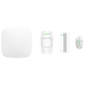 Розширений комплект бездротової сигналізації Ajax StarterKit Plus white ( Hub Plus/MotionProtect/DoorProtect/SpaceControl )