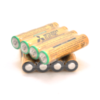 Батарейка лужна MITSUBISHI 1.5V AAA / LR03, 4S shrink pack, 400pcs / ctn