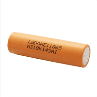 Акумулятор 18650 Li-Ion LG INR18650 ME1 (LGDAME11865), 2100mAh, 4.2A, 4.2 / 3.65 / 2.8V, Orange, 2 шт. в упаковці, ціна за 1 шт