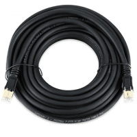 Патч-корд литий VEGGIEG, CCA, SSTP, RJ45, Cat.8, 20m, чорний