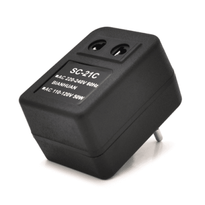 Перетворювач напруги трансформаторний 50W Input 220 V / Output 110V, + універсальна розетка