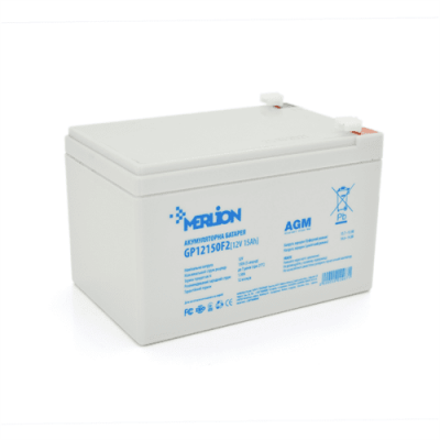 Акумуляторна батарея MERLION AGM GP12150F2 12 V 15 Ah ( 150 x 98 x 95 (100) ) Q6