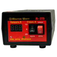 Автоматичне ЗУ для акумулятора MW-AZU12-25A 12V (30-300Ah) (MF,WET,AGM,GEL,CA/CA), 160-240V, Мах струм заряду 25А, напруга заряду 14,7;15,4V
