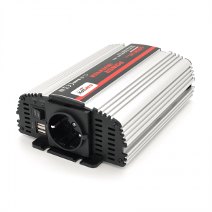 Інвертор напруги Carspa-600-242 (600Вт), 24/220V, approximated, 1Shuko, USB, клеми, Box Q15