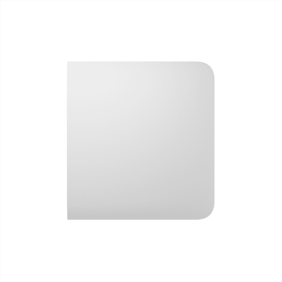 Кнопка для одноклавішного або прохідного вимикача Ajax SideButton (1-gang/2-way) white
