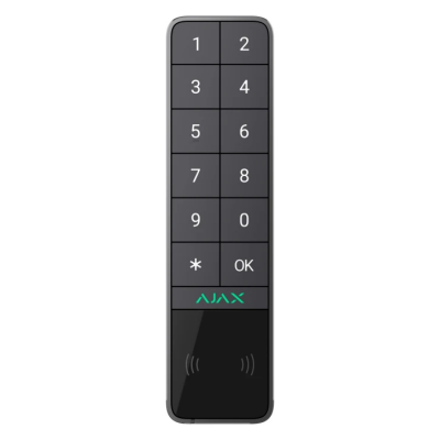 Бездротова вулична клавіатура зі зчитувачем Ajax KeyPad Outdoor Jeweller Graphite