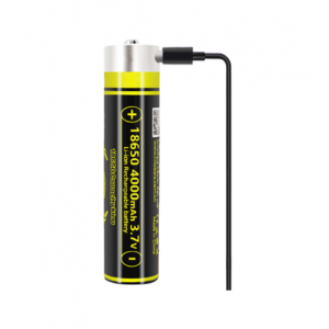Акумулятор 18650 Li-Ion LiitoKala King-4000, 4000mAh (3800-4000mAh), 3.7V (2.75-4.2V), Black/Yellow