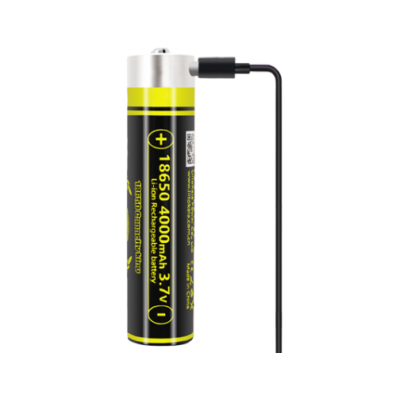 Акумулятор 18650 Li-Ion LiitoKala King-4000, 4000mAh (3800-4000mAh), 3.7V (2.75-4.2V), Black/Yellow
