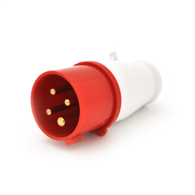 Вилка кабельна SF-014, 4 контакту, 3Р + E, 16А, 380V, IP44