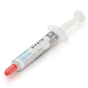 Паста термопровідна HY-410 2g, шприц, White,> 1,42W / m-K, <0.262 ° C-in² / W, -30 ° ≈280 °, В'язкість -1K cPs, OEM Q20