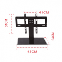 Кронштейн для TV PiPo PP- DZC2632, 32"-40"-55", до 60кг, без нахилу, Black, Box