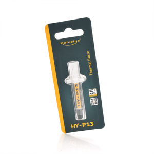 Професійна паста термопровідна HY-P13 0,5g, шприц, PINK, >13,4W/m-K, 90000 МПа. С, <0.001°C-in²/W, -30°≈250°, Blister