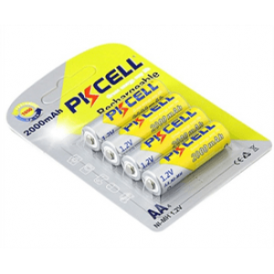 Акумулятор PKCELL 1.2V AA 2000mAh NiMH Rechargeable Battery, 4 штуки в блістері ціна за блістер, Q12
