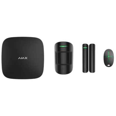 Розширений комплект бездротової сигналізації Ajax StarterKit Plus black ( Hub Plus/MotionProtect/DoorProtect/SpaceControl )