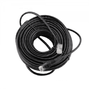 Патч-корд литий RITAR, CCA, UTP, RJ45, Cat.5e, 30m, чорний Q50