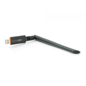 Бездротовий мережевий адаптер Wi-Fi-USB3.0 Merlion LV-UAC13, RTL8812BU, з антеною 20см, 802.11bgn, 1200MB, 2.4 GHz, Blister Q20