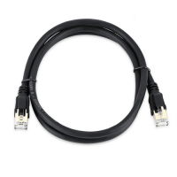 Патч-корд литий VEGGIEG, CCA, SSTP, RJ45, Cat.8, 5m, чорний
