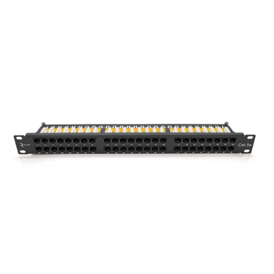 Патч-панель Ritar 48 портiв UTP DUAL кат 5Е 19 "1U НЕ екранована чорна Q10