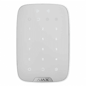 Бездротова сенсорна клавіатура з RFID-зчитувач і підтримкою Bluetooth Ajax KeyPad Plus white