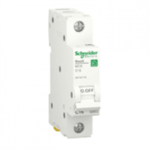 Автоматичний вимикач Schneider RESI9 16А, 1P, крива, 6кА