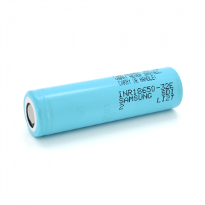 Акумулятор Li-Ion 18650 Samsung INR18650-32E, 3200mAh, 6.4A, 4.2/3.65/2.5V, Blue