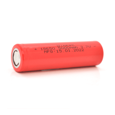 Акумулятор WMP-5000 18650 Li-Ion Flat Top, 2000mAh, 3.7V, Red