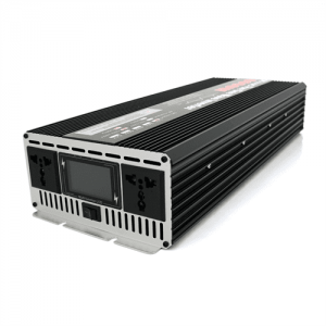 Інвертор напруги YOSO з правильною синусоїдою, 8000W, 12/220V-4000W, 2 універсальні розетки, LED Display, затискачі, клемні дроти, Q4