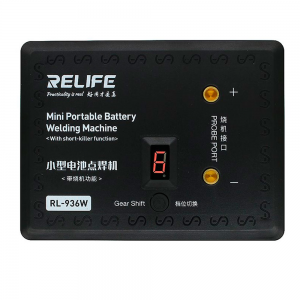 Міні точкове зварювання RL-936W, USB in: 5V 2A, OUT: 650A(max), АКБ: 4000mAh, LED дисплей, 86х26х113mm