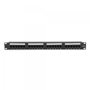 Патч-панель RITAR 24 порти UTP DUAL кат 6 19 "1U НЕ екранована чорна Q25